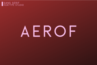 Aerof Typeface: Clean Design for Handmade Labels and Printables