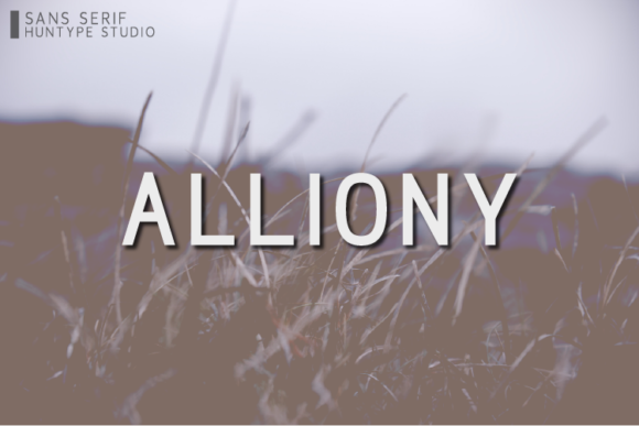 Alliony: The Clean Sans Serif Typeface for Handmade Branding