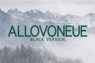 Allovoneue Black: The Modern Sans Serif for Handmade Branding