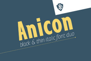 Anicon: A Modern Sans Serif Typeface for Editorial Design