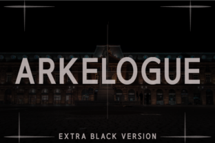 Arkelogue Extra Black: A Clean Sans Serif for Bold Branding