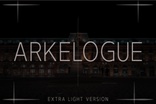 Arkelogue Extra Light: A Modern Typeface for Editorial Design