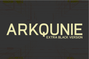 Arkqunie Extra Black: A Geometric Sans Serif Review for Bold Branding
