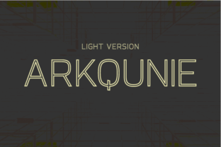 Arkqunie Outline Light: A Modern Sans Serif for Editorial Design
