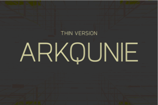 Arkqunie Outline Thin: The Modern Sans Serif Font for Scroll-Stopping Visuals