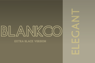 Blankco Outline Extra Black: The Bold Sans Serif for Crafters and Sellers
