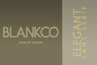 Blankco Outline Regular: A Geometric Sans Serif for Modern Web Design