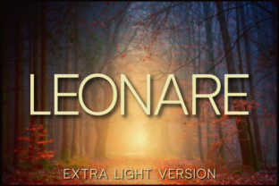 Leonare Extra Light: The Polished Touch Your Brand Identity Needs