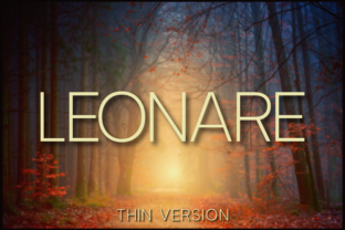 Leonare Thin: The Modern Sans Serif Font for Clean Brand Identity