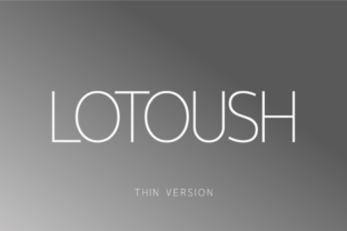 Lotoush Thin Typeface: Elevating Handmade Product Design