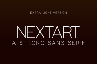 Nextart Extra Light: The Minimalist Typeface for Modern Branding