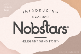 Nobstars: The Clean Sans Serif Font for Polished Brand Identity