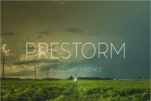 Prestorm: The Elegant Sans Serif Font for Handmade Products