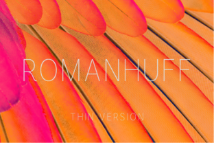 Romanhuff Thin: The Minimalist Sans Serif Font for Elegant Craft Designs